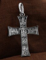 Крест из белого золота