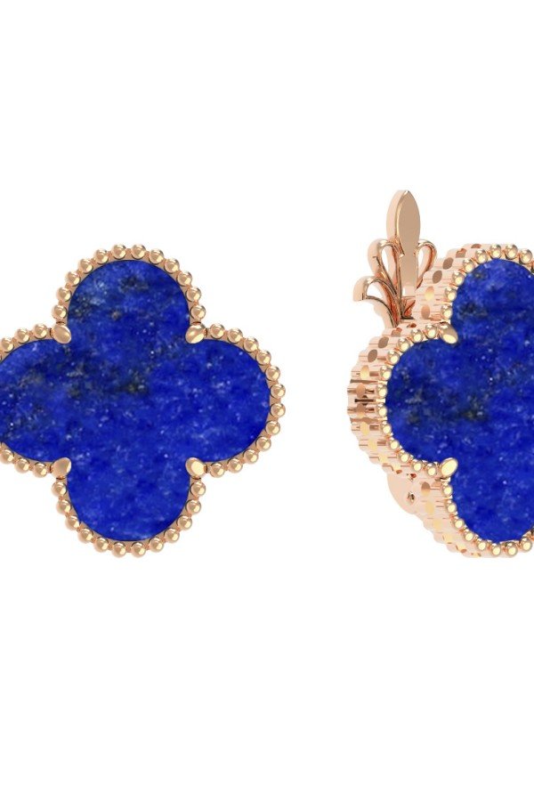 Серьги из золота c лазуритом