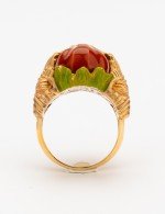 Кольцо из золота c эмалью