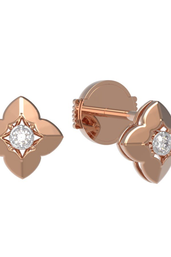 Серьги из золота c бриллиантами