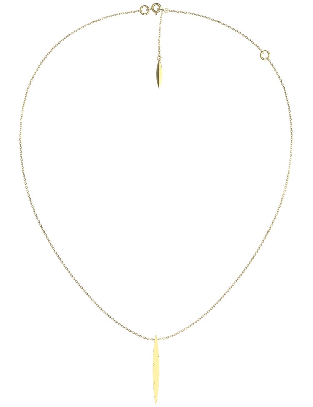 Колье из лимонного золота c бриллиантами