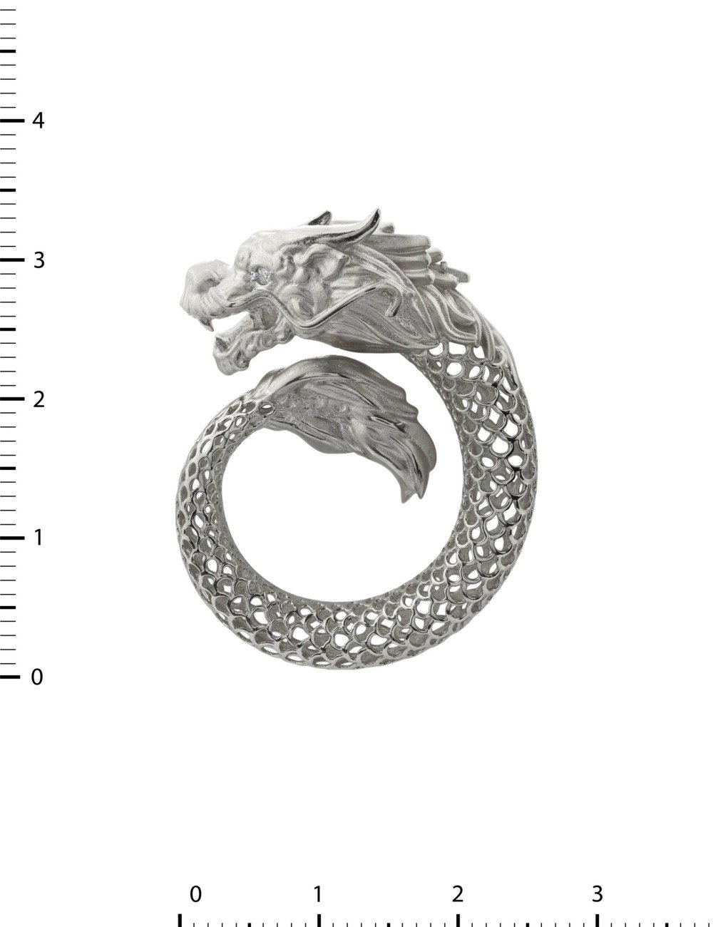 Подвеска из белого золота c бриллиантами