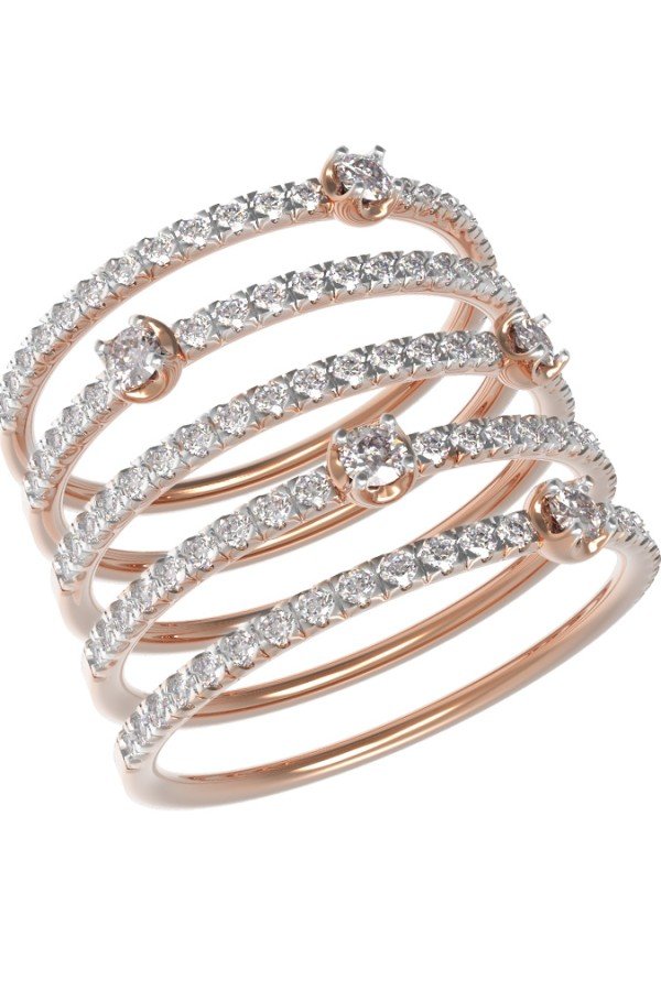 Кольцо из золота c бриллиантами