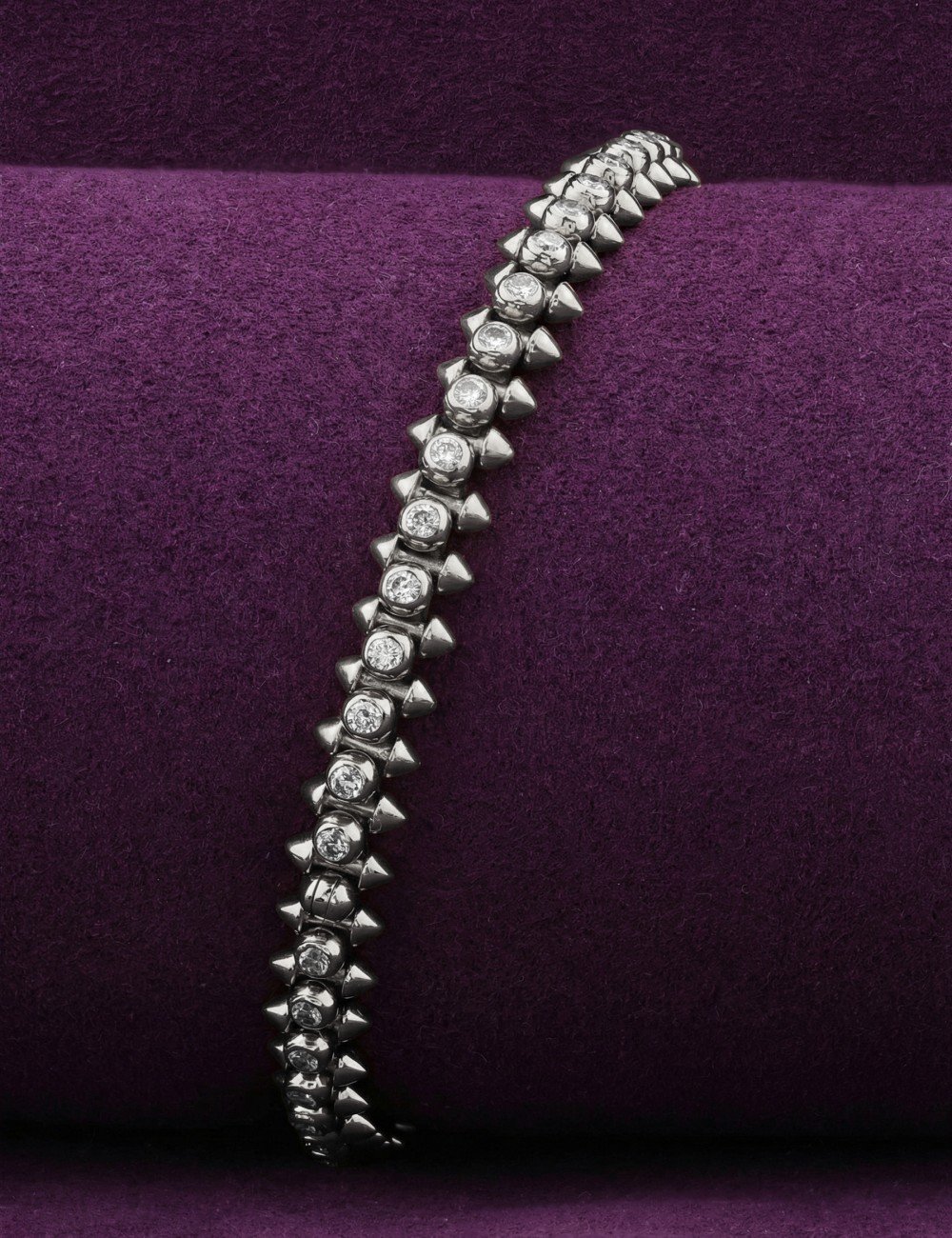 Браслет из белого золота c бриллиантами