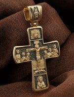 Крест из лимонного золота