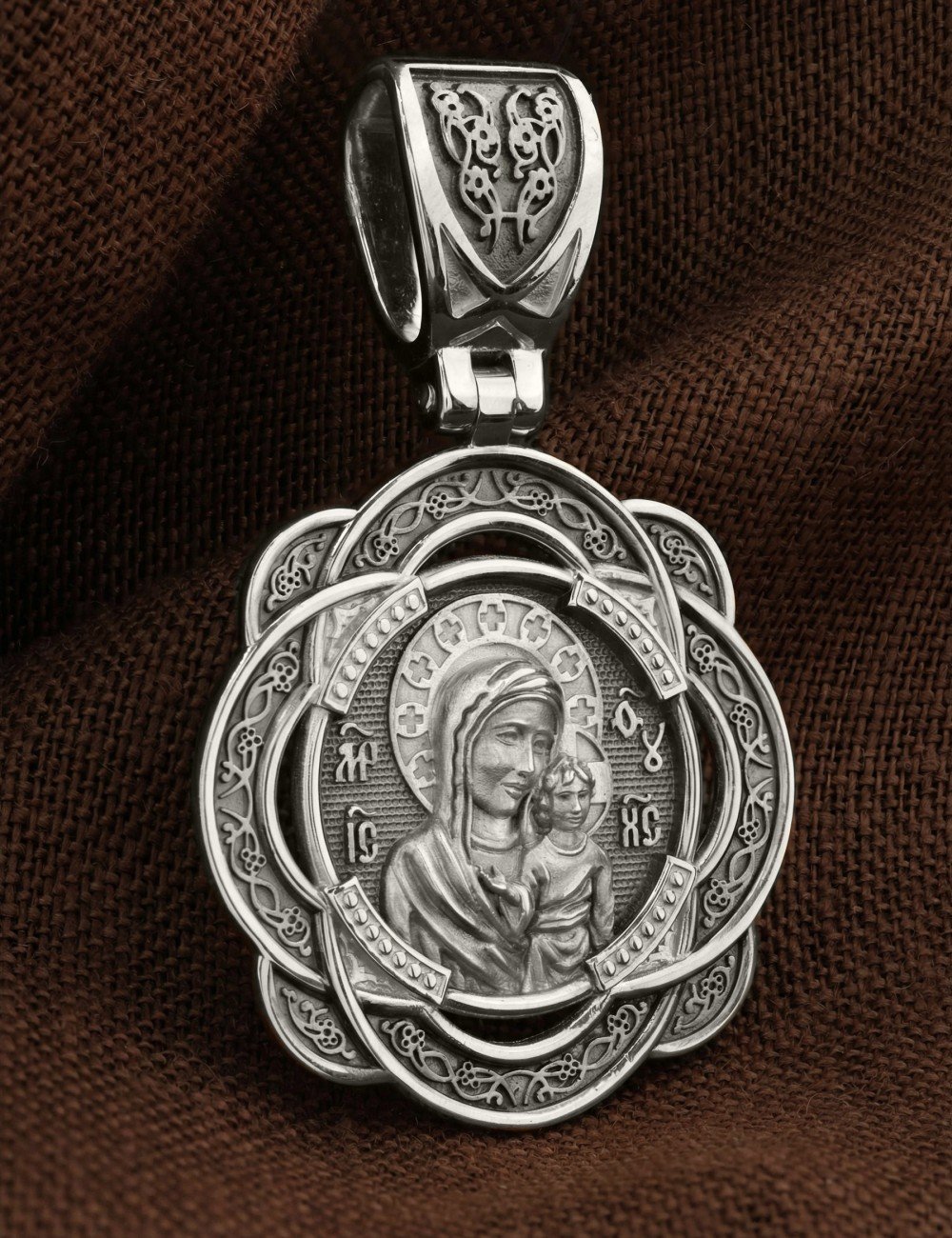 Образок из белого золота