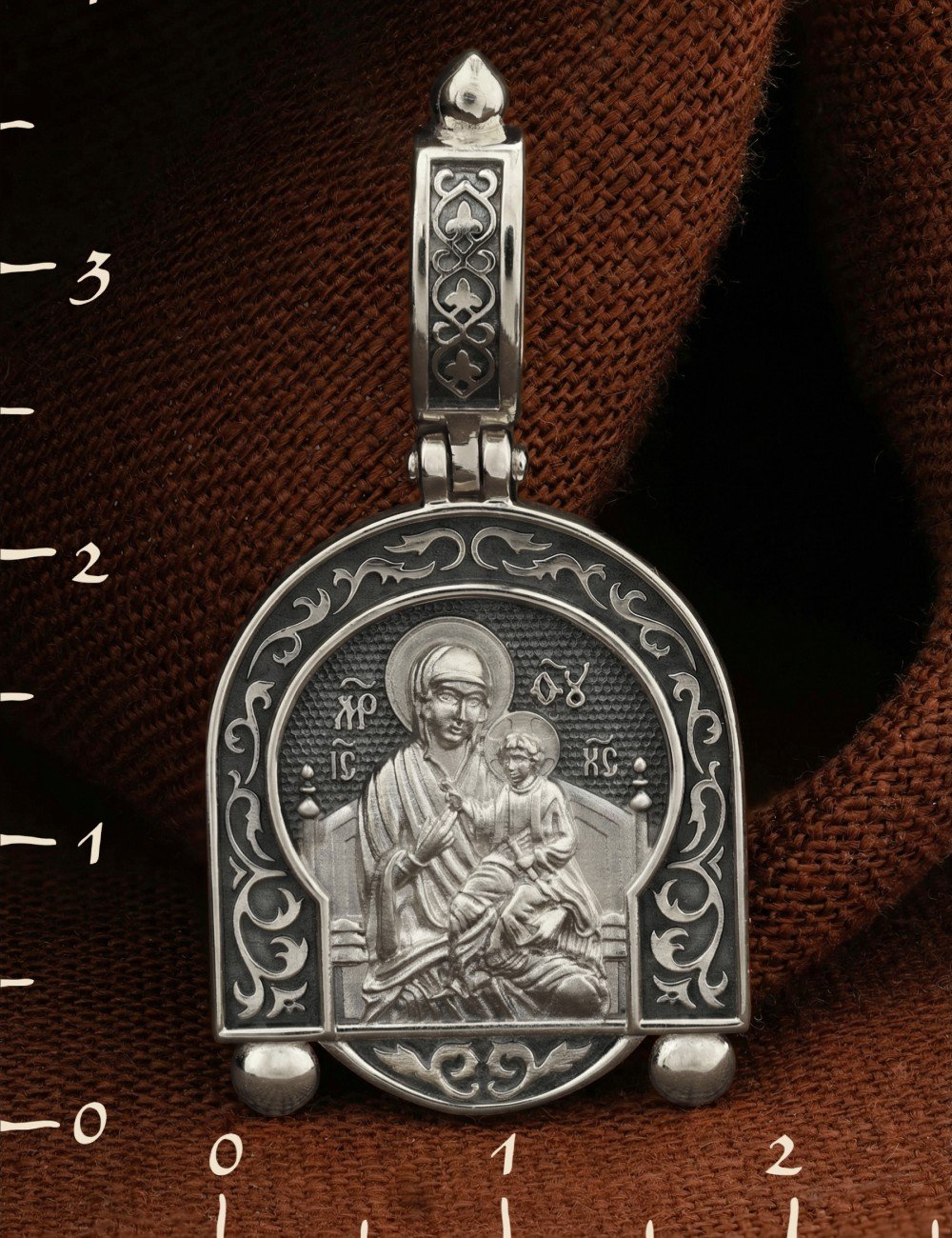 Образок из белого золота