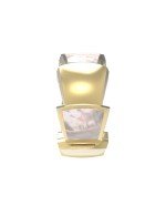 Подвеска из лимонного золота c перламутром