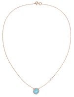 Колье из золота c бриллиантами и бирюзой