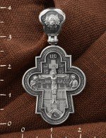 Крест из белого золота