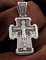 Крест из белого золота