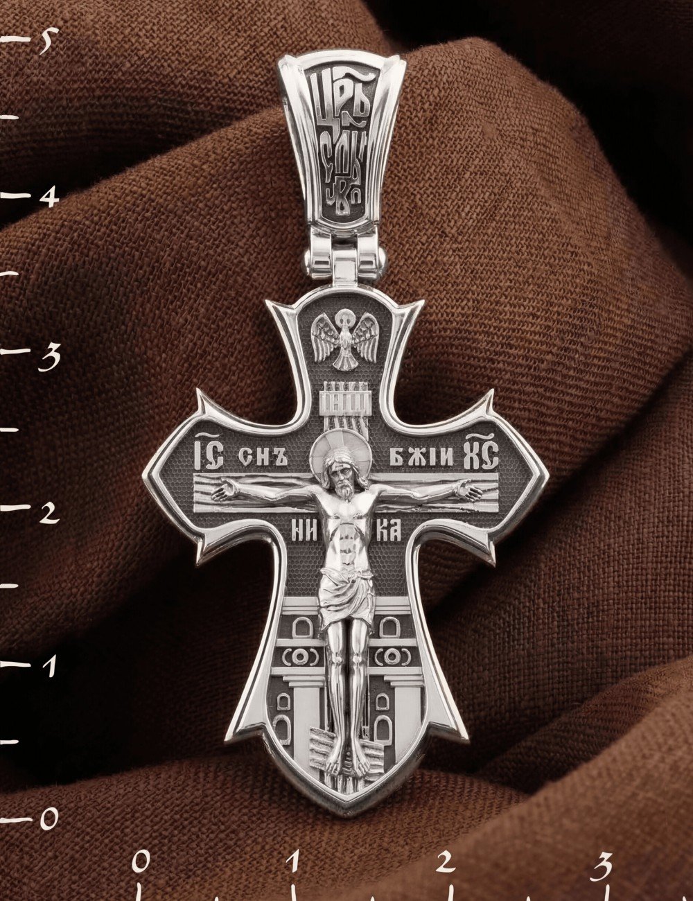 Крест из белого золота
