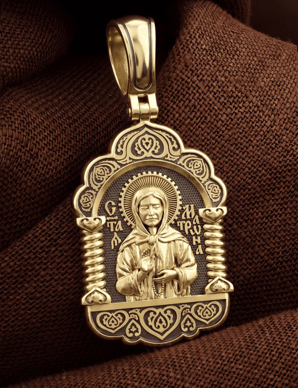 Образок из лимонного золота