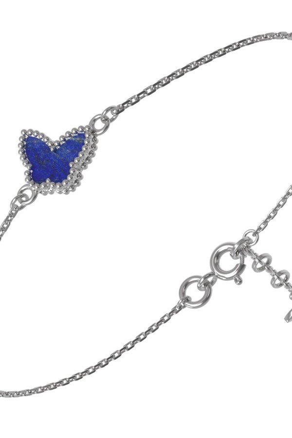 Браслет из белого золота c лазуритом