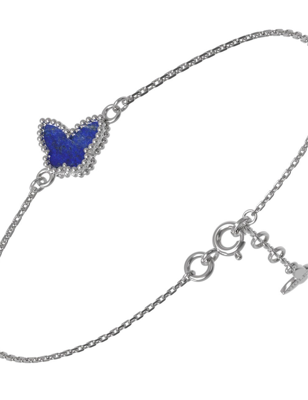 Браслет из белого золота c лазуритом