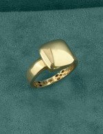 Кольцо из лимонного золота