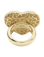 Кольцо из лимонного золота c рубином