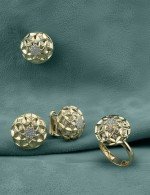 Подвеска из лимонного золота c бриллиантами