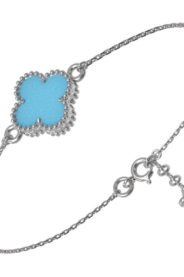 Браслет из белого золота c бирюзой