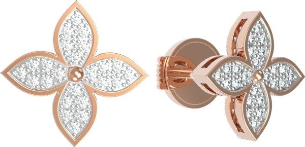 Серьги из золота c бриллиантами