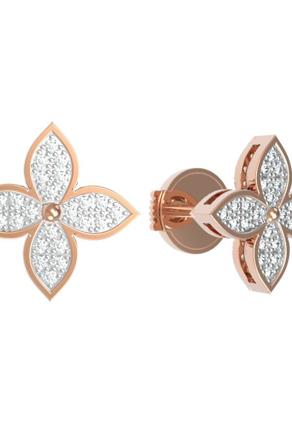 Серьги из золота c бриллиантами