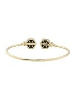 Браслет из лимонного золота c бриллиантами и ониксом