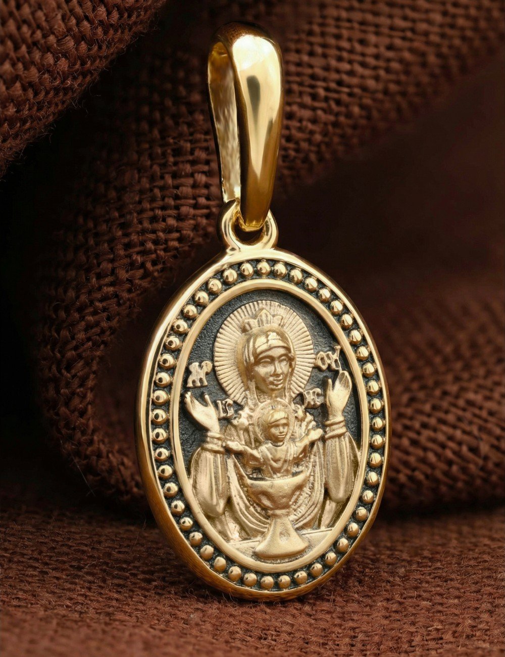 Образок из лимонного золота