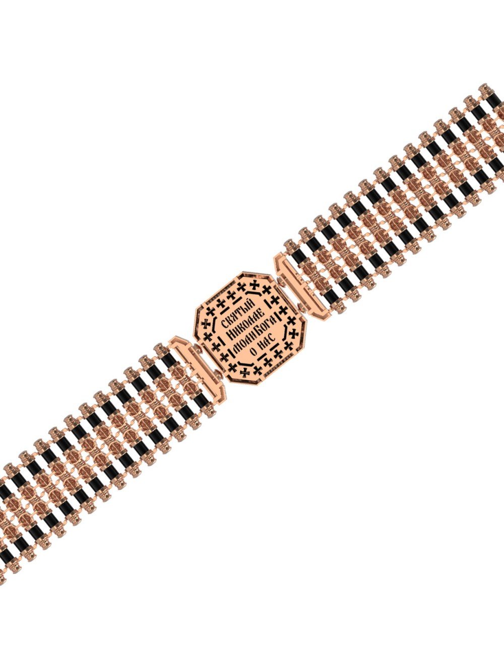 Браслет из золота c ониксом