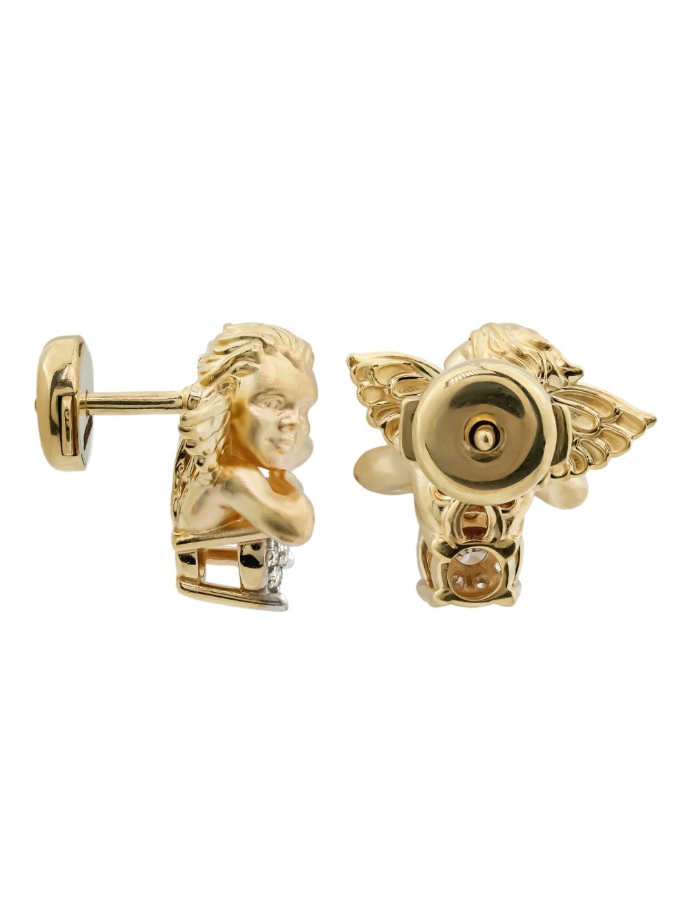 Серьги из золота c бриллиантами