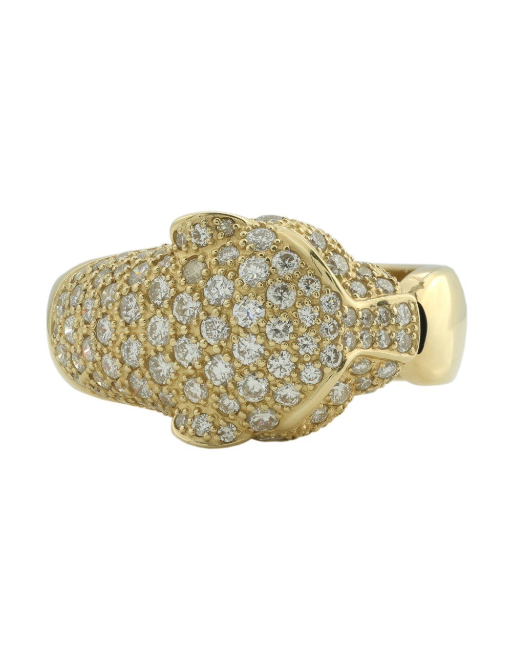 Кольцо из лимонного золота c бриллиантами, изумрудом и ониксом