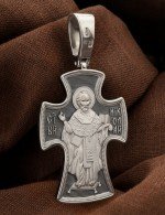 Крест из белого золота