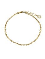 Браслет из лимонного золота c фианитом