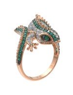 Кольцо из золота c фианитом