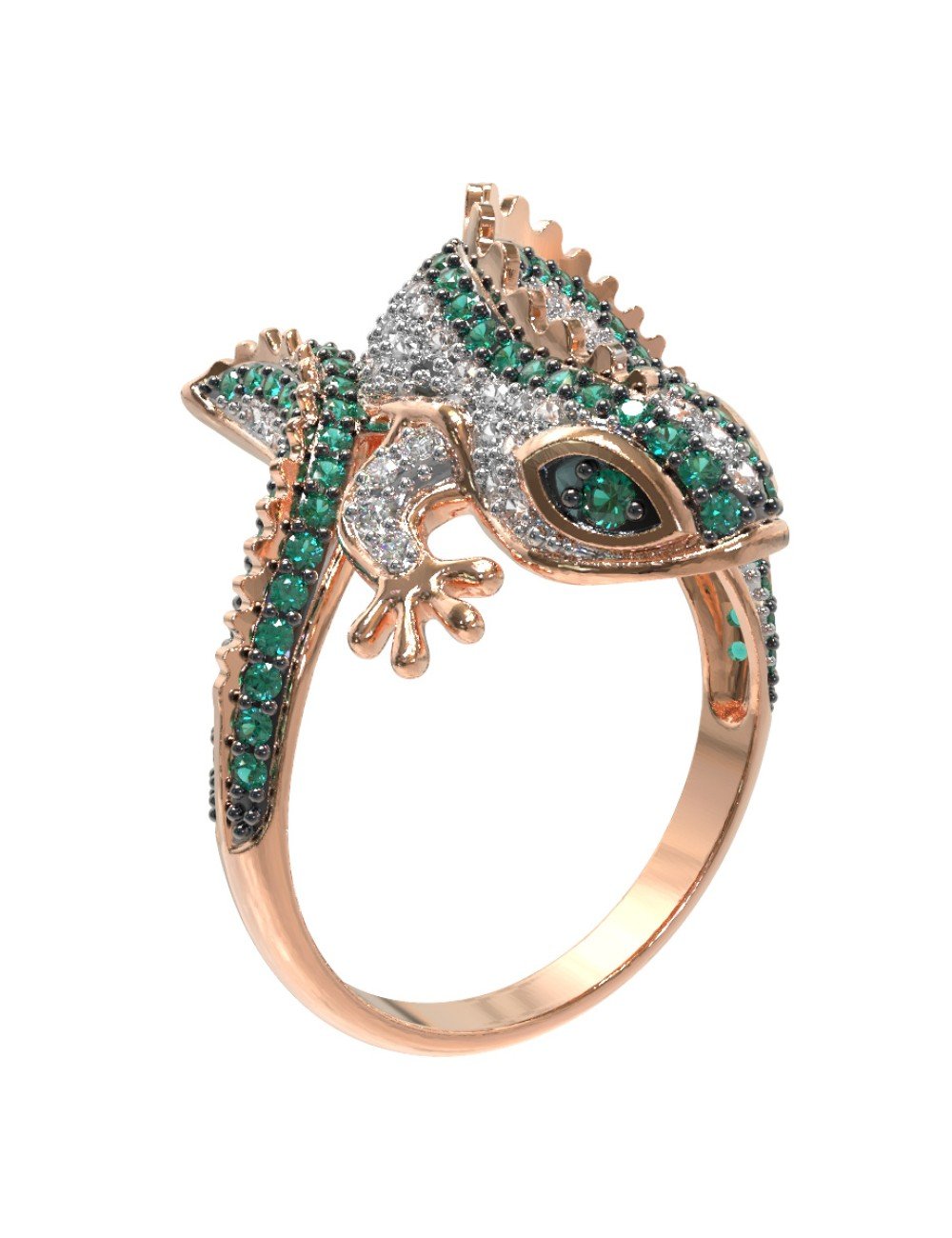 Кольцо из золота c фианитом