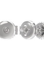 Серьги из белого золота c бриллиантами