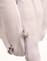 Серьги из белого золота c бриллиантами