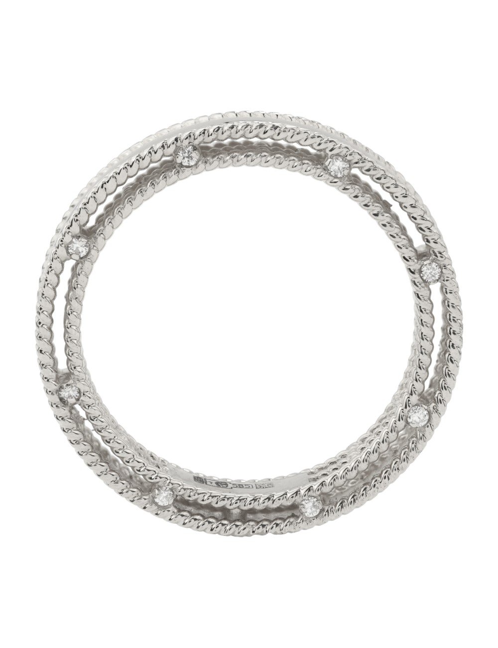 Кольцо из белого золота c бриллиантами