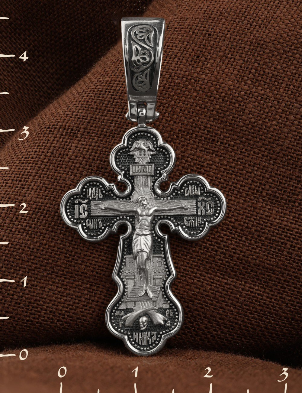 Крест из белого золота