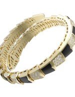 Браслет из лимонного золота c бриллиантами и ониксом