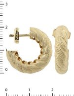Серьги из лимонного золота