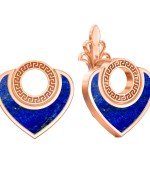 Серьги из золота c лазуритом