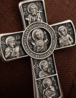 Крест из белого золота