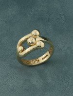 Кольцо из лимонного золота