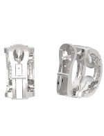 Серьги из белого золота c бриллиантами