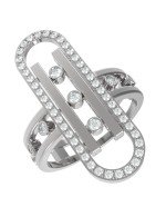 Кольцо из белого золота c бриллиантами