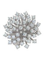 Кольцо из белого золота c бриллиантами