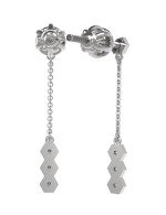 Серьги из белого золота c бриллиантами