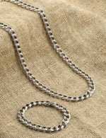 Браслет из серебра c рубином