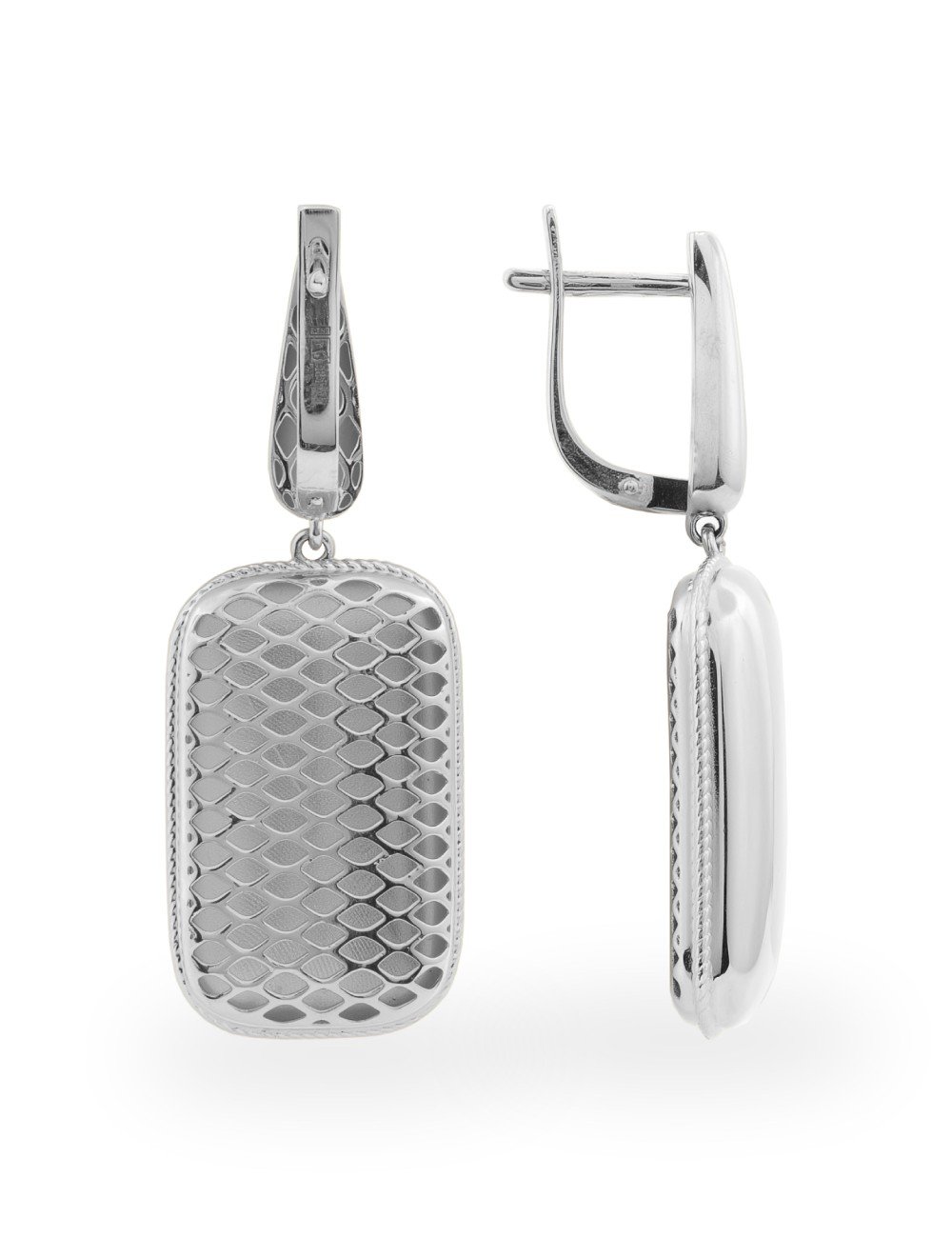 Серьги из белого золота