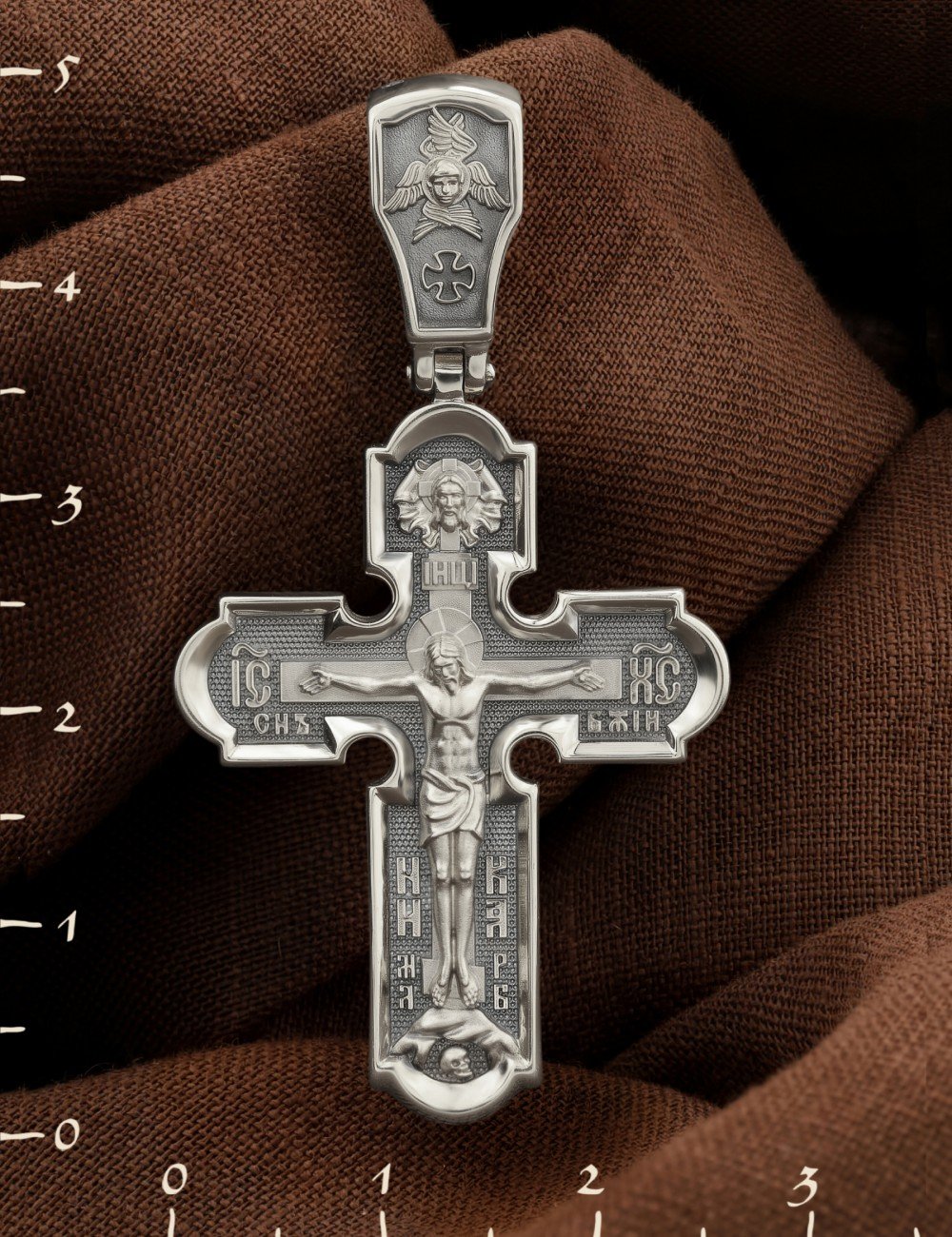 Крест из белого золота